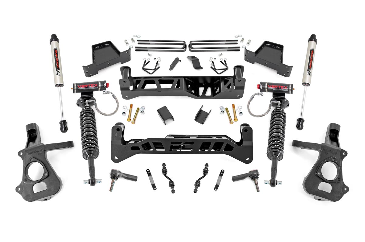 GMC Sierra 1500 Suspension Lift Kit - Rough Country - Alu/Stamp Steel | Vertex/V2 - '14-'18